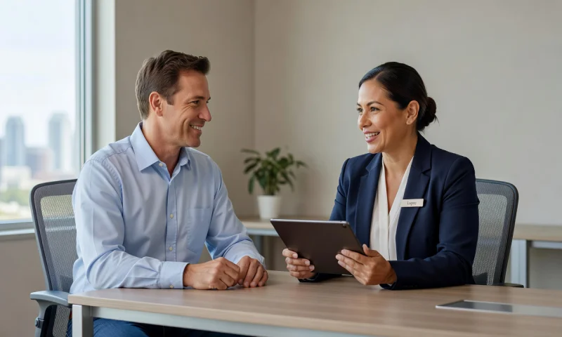 Customer discussing car shipping options in Texas, United States
